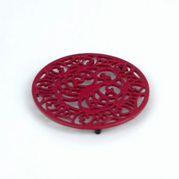 VICTOR Cast Iron Trivet Red-0