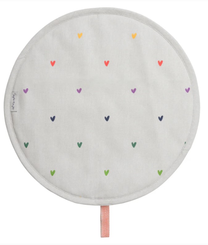 Sophie Allport Multicoloured Hearts Chef Pads Hob Covers